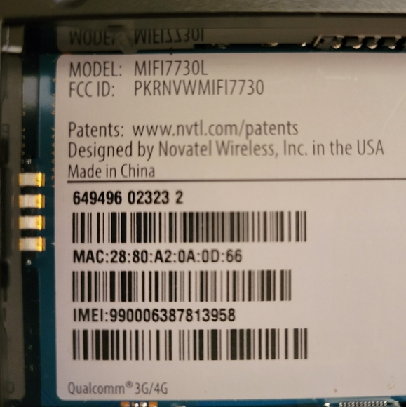 Novatel Verizon Wireless Jetpack 7730L 4G LTE Advanced Mobile Hotspot - Picture 5 of 5